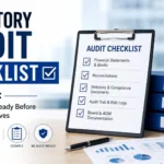 Statutory Audit Checklist for CFOs with financial statements, audit trail, reconciliations, and compliance records - SGGK