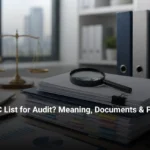 PBC list for audit showing organised audit documents, financial records, checklists, and supporting schedules for audit preparation-SGGK